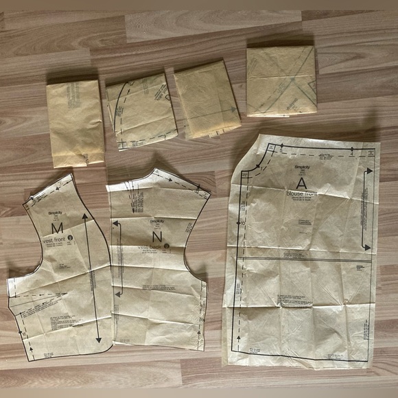 1976 Simplicity Misses Skirt,Vest,Scarf & Pullover Blouse 7880 - Picture 3 of 4